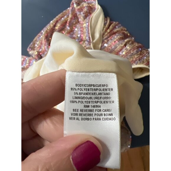 Julia Jordan Multicolor Sequin Shift Dress Sz 8 Event Paty NYE Coquette - Picture 7 of 13